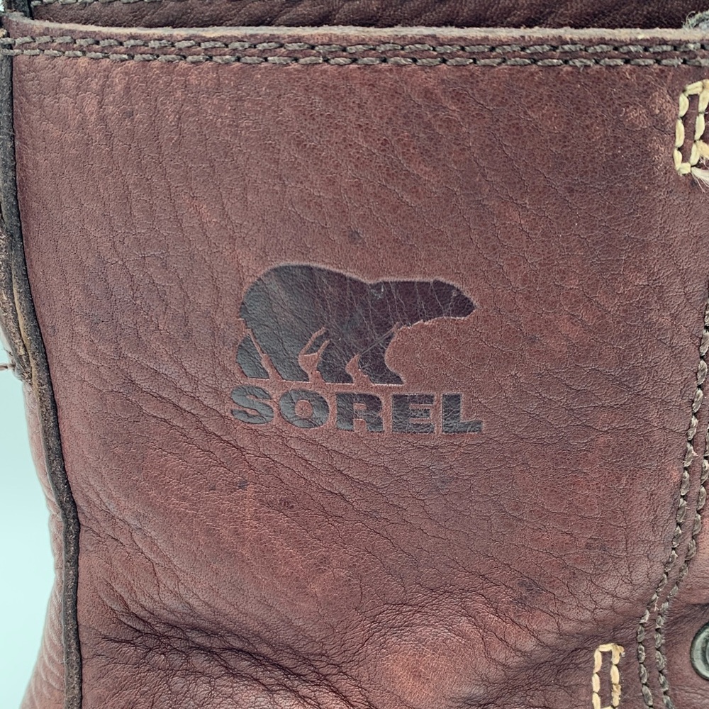 Sorel 1964 wool lined waterproof leather boots wool lining men’s size 10 - Picture 2 of 13